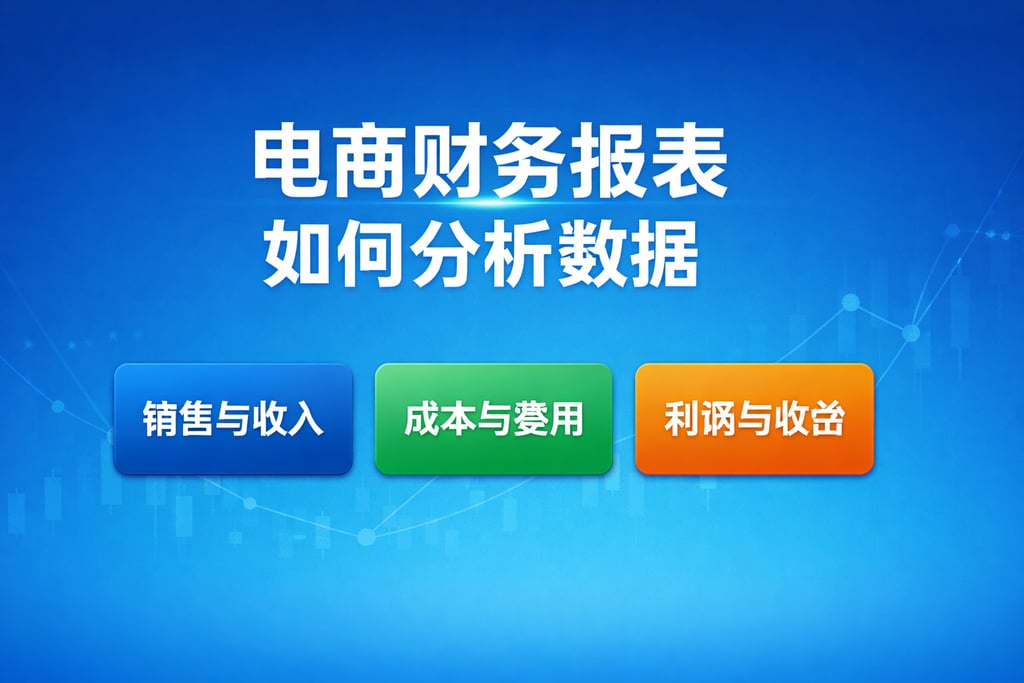 数据分析！电商财务报表如何分析数据，3 个维度